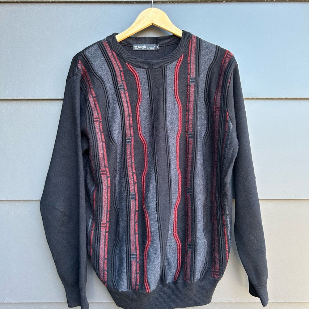 Vintage Sergio Louis Sweater - Waves - XL